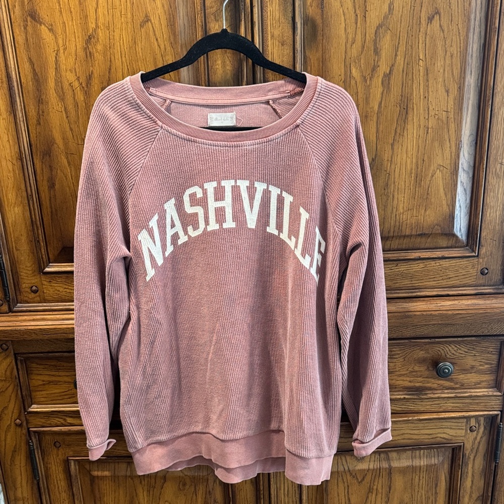 Altar'd State Dusty Rose Nashville Sweatshirt